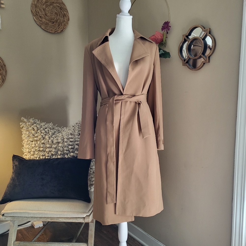 Babaton Adira Trench Coat in Saville Camel XS